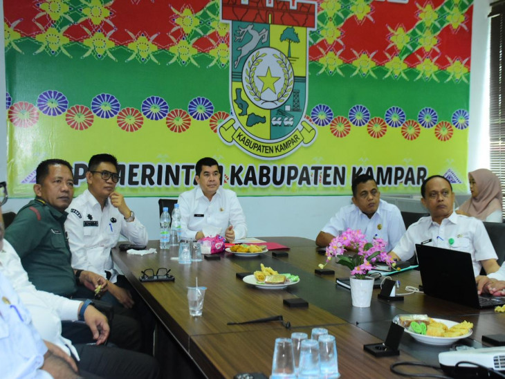Rakor program nasional yang diikuti Pemkab Kampar
