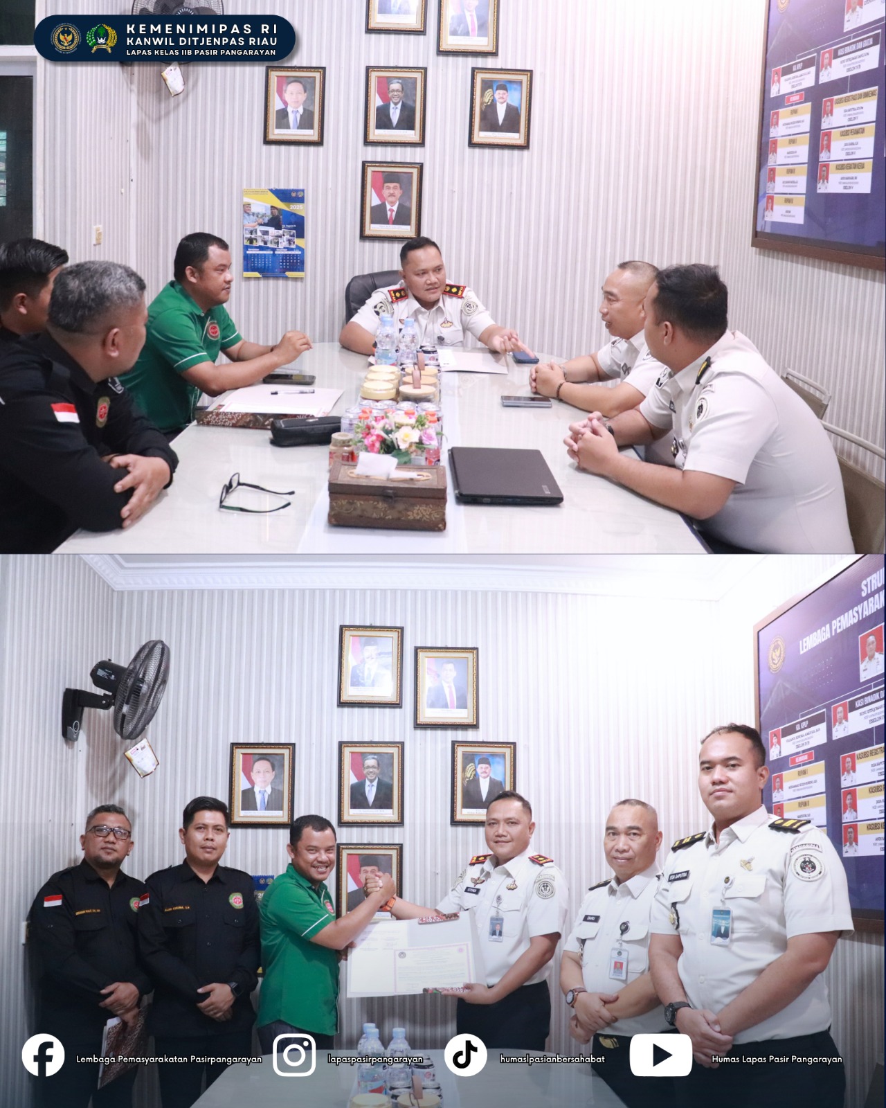 Lapas Pasir Pangarayan dan LBH Posbakum Madin Siak Teken MoU Layanan Bantuan Hukum