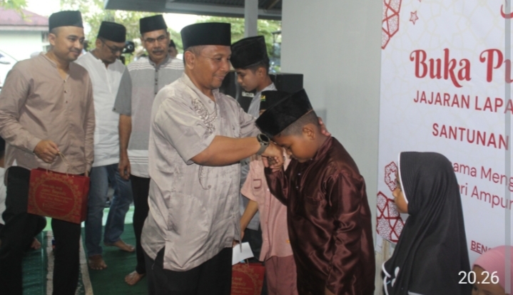 Berbagi Kebahagiaan Dibulan Suci Ramadhan, Lapas IIA Bengkalis Santuni 10 Anak Yatim Piatu