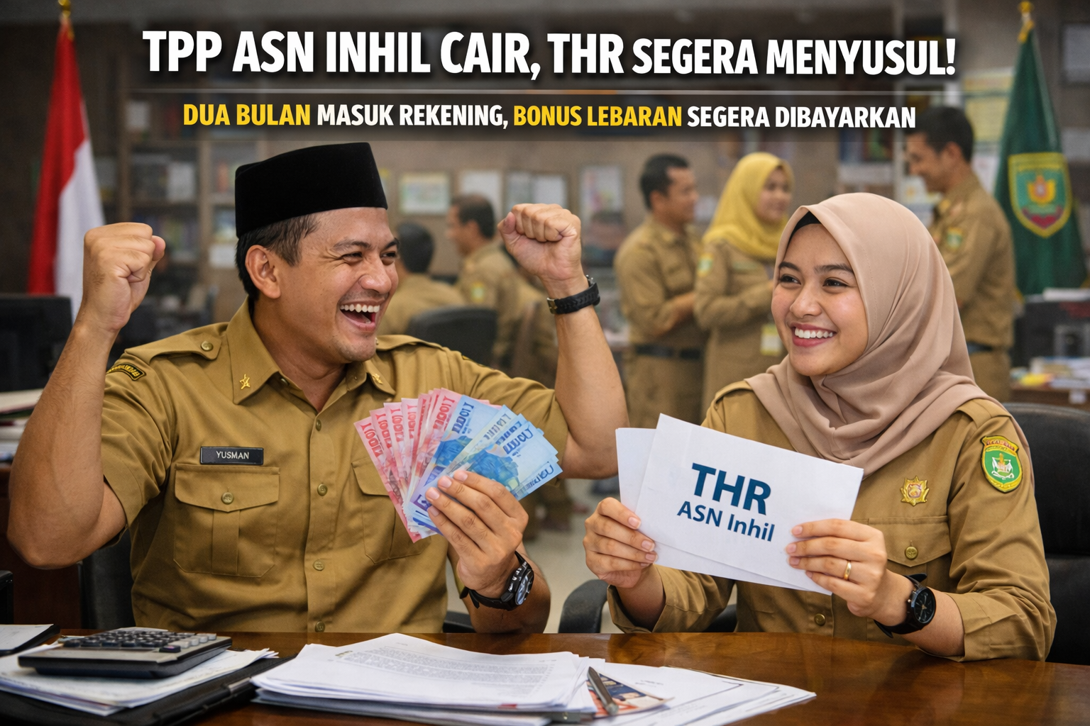 Foto Ilustrasi TPP dan THR bagi ASN Pemkab Inhil Cair