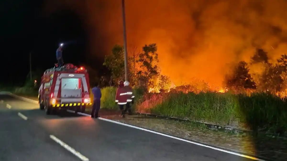 Karhutla di Natuna/Batampos