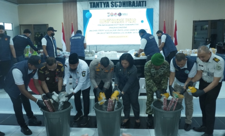 Polres Bengkalis Musnahkan 48,812,84 Gram Narkoba Pengungkapan Selama 3 Bulan 2026
