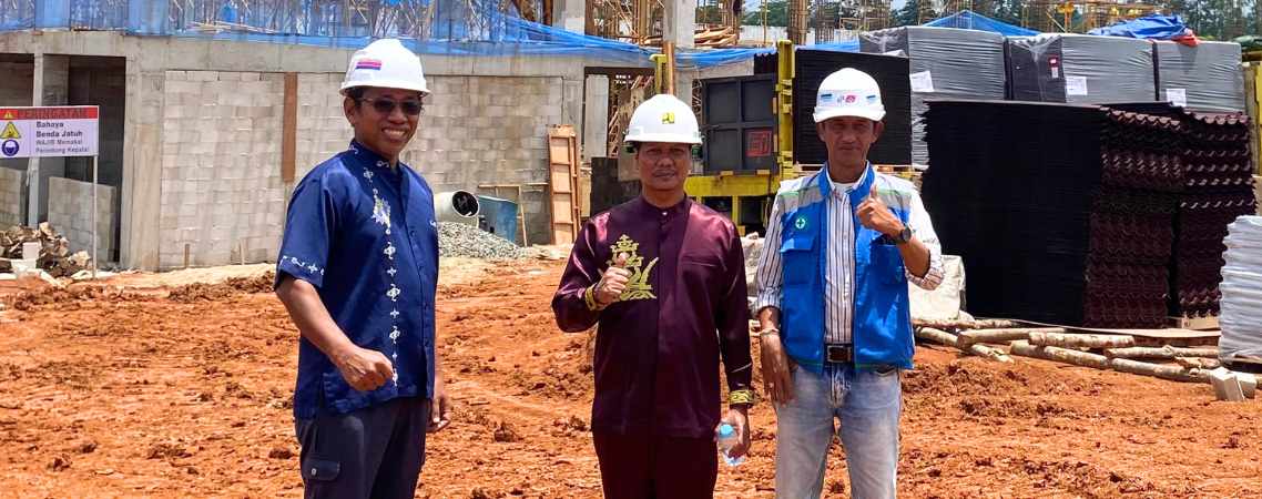 Peninjauan Pembangunan Sekolah Rakyat di Kuansing