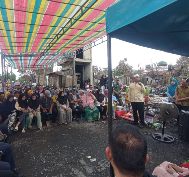 Penyaluran untuk korban kebakaran di Reteh Inhil