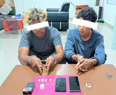 Polsek Mandau Tangkap Dua Pelaku Narkoba