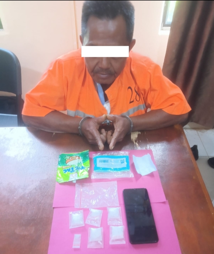 Hasil Pengembangan, MK Beserta Sejumlah BB Sabu Diamankan Polsek Siak Kecil