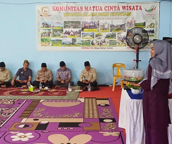 Wawako Pekanbaru Markarius Anwar menghadiri kegiatan Halalbihalal warga Matua Saiyo di Tangkerang Labuai, Minggu (26/4/2026). Foto: Surya/Riau1.