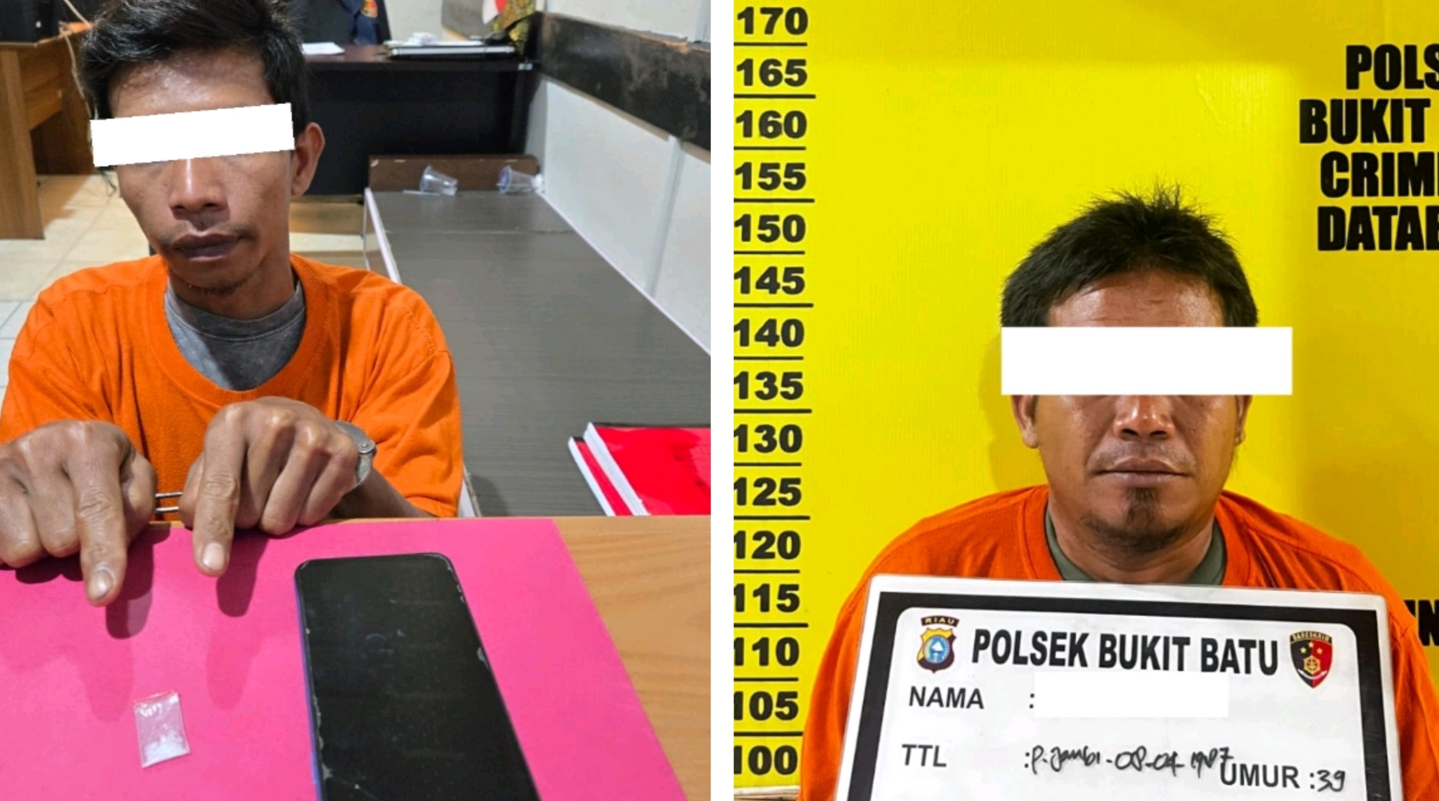 Polsek Bukit Batu Ringkus Dua Saat Peredaran Sabu di Siak Kecil