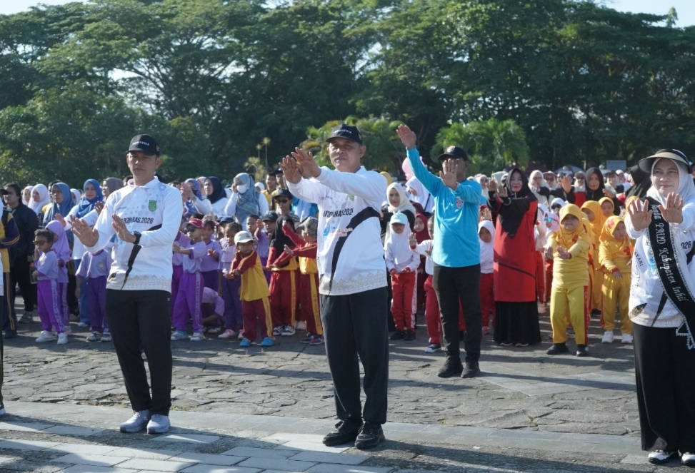 Perayaan Hardiknas di Inhil