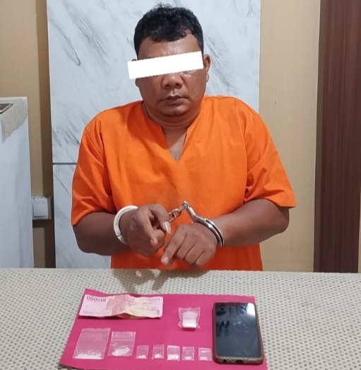 Hasil Pengembangan Kasus, RS Pelaku Narkoba Diringkus Beserta 7 Paket Sabu