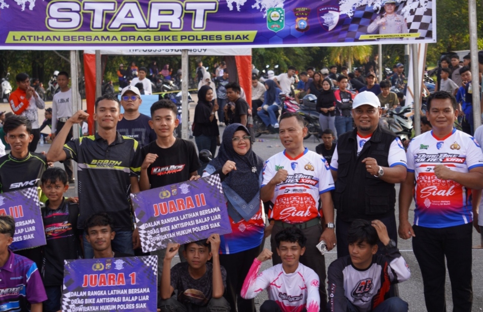Peserta balap di Siak