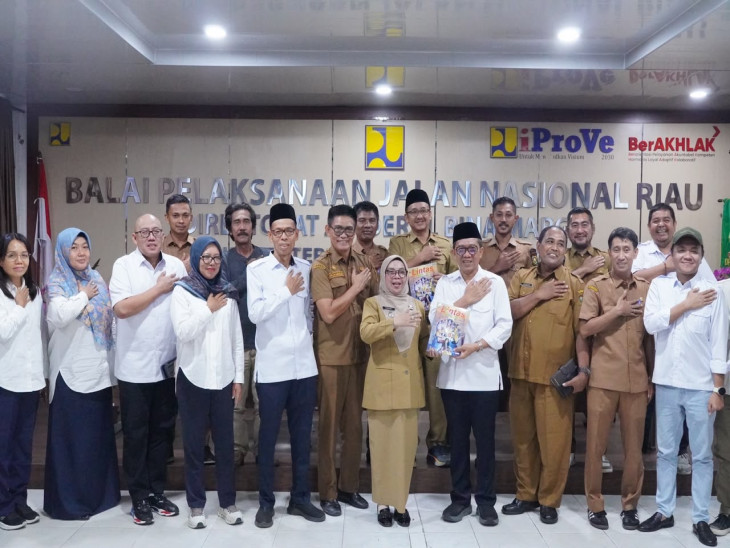 Pejabat Pemkab Kampar di BPJN Riau