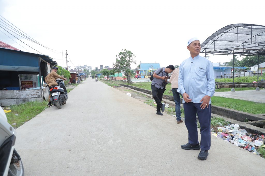Kunjungan kerja Bupati Inhil, Herman di Guntung