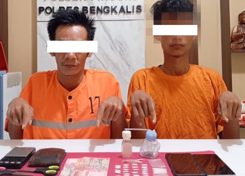Peredaran Narkoba di Kec Talang Muandau Dua Pelaku Dibekuk Polsek Pinggir