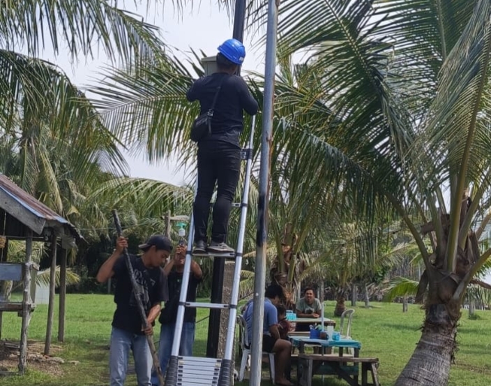 Kades Muntai : Keberadaan Jaringan Wifi di Kuala Desa Muntai Agar Dapat Berikan Manfaat Bagi Para Nelayan