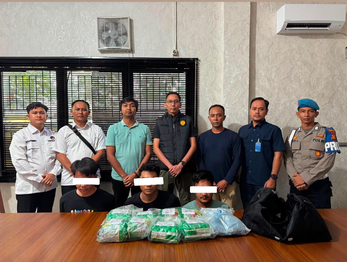 Tim Gabungan Tangkap 3 Pelaku Narkoba di Bengkalis Dengan Jumlah Besar