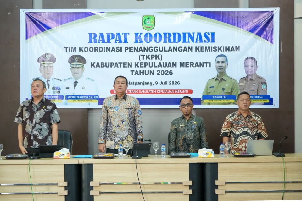 Rapat Koordinasi (Rakor) Penanggulangan Kemiskinan  di Meranti