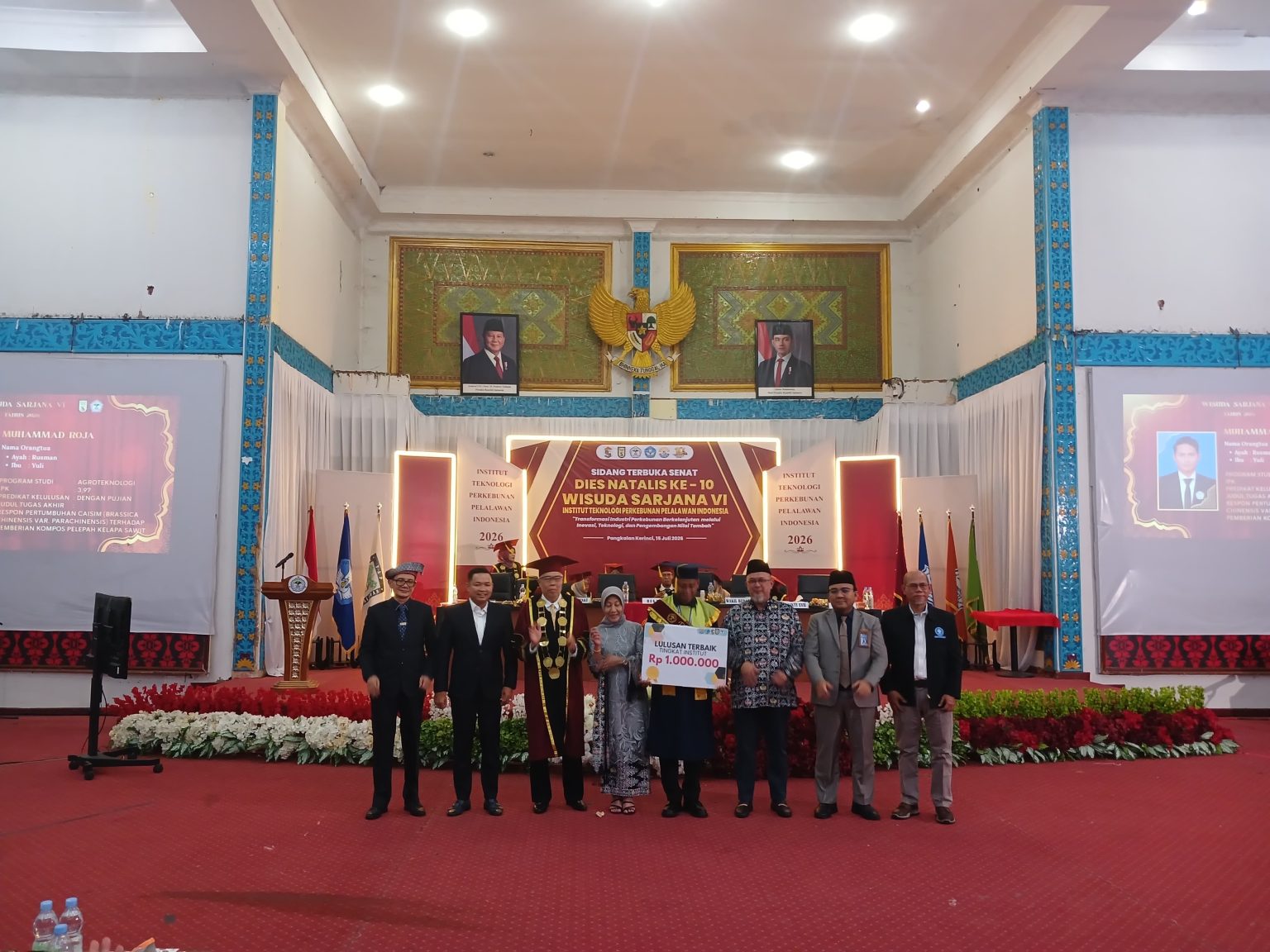 Usai Wisuda Sarjana VI Institut Teknologi Perkebunan Pelalawan Indonesia (ITP2I)
