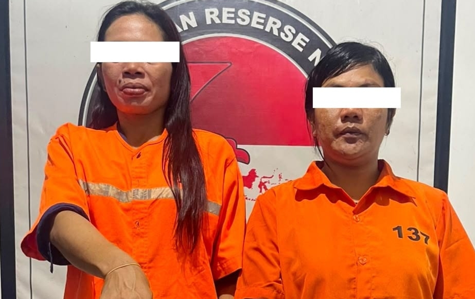 Dua Perempuan Diduga Pengedar Sabu Ditangkap di Bengkalis