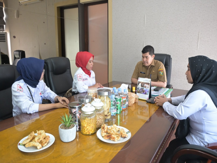 Pertemuan PMI dengan Sekda Kampar