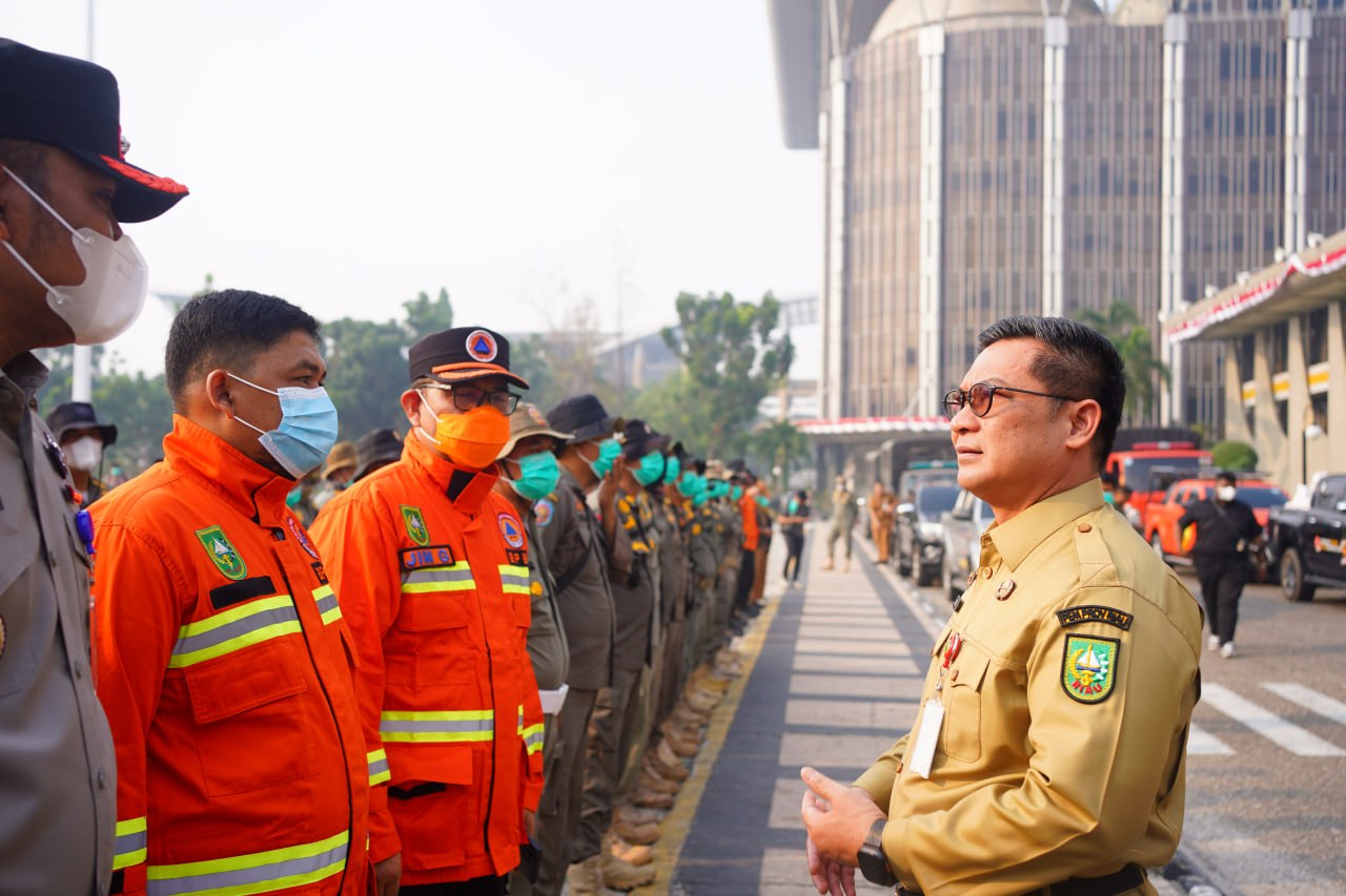 Pelepasan personel pedamkan karhutla di Kerumutan