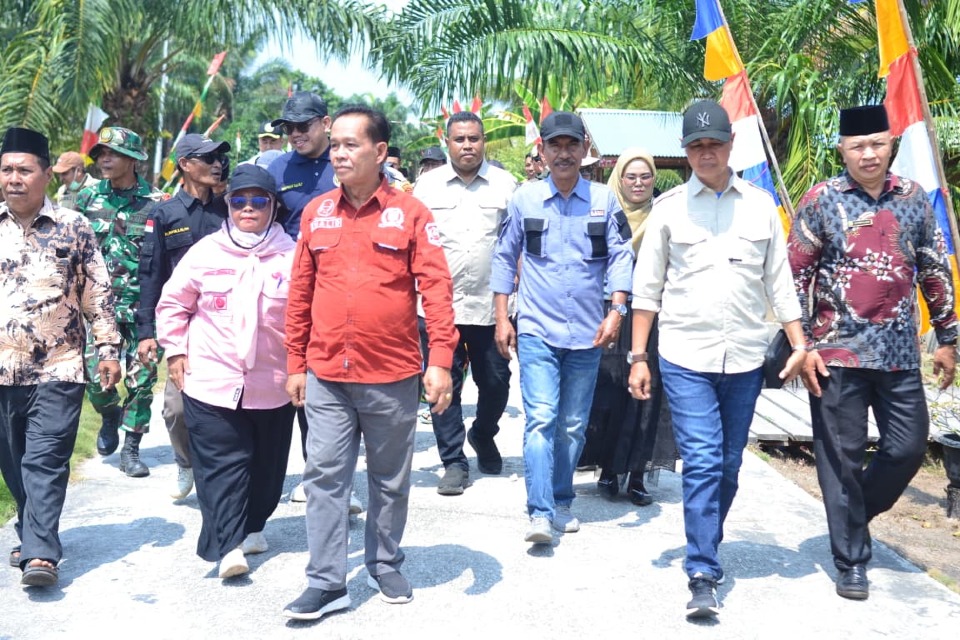 Peninjauan jalan menuju Pelabuhan RoRo Lukit Meranti