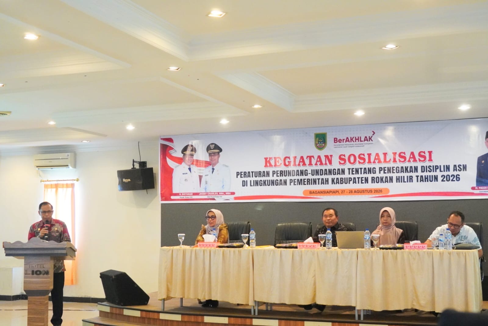 Sosialisasi Peraturan Perundang-Undangan tentang Penegakan Disiplin ASN Pemkab Rohil