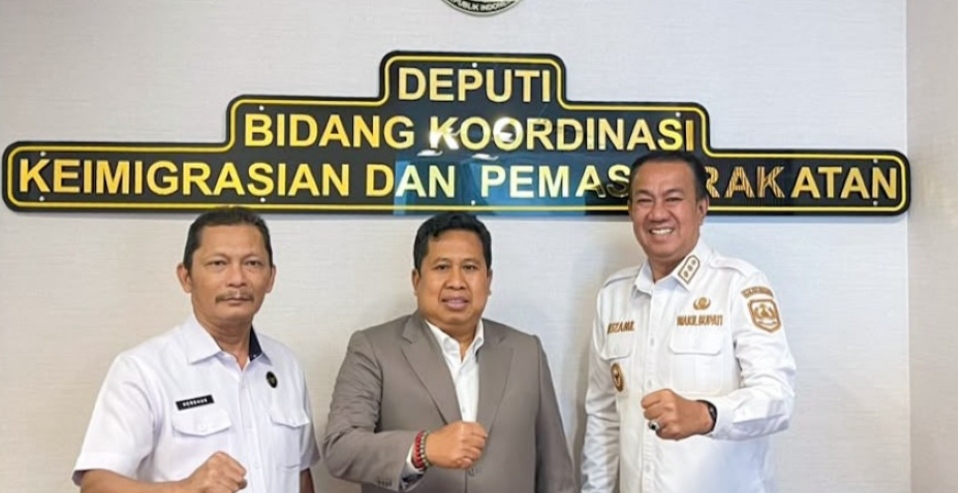 Pertemuan Wawabup Meranti dengan pejabat Kemenko Kumham Imipas