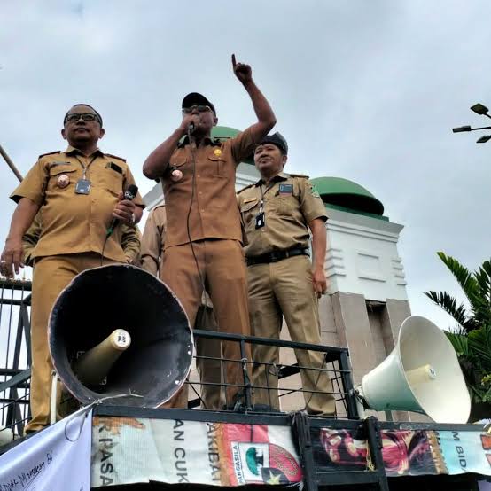 Aksi sejumlah kades beberapa waktu lalu