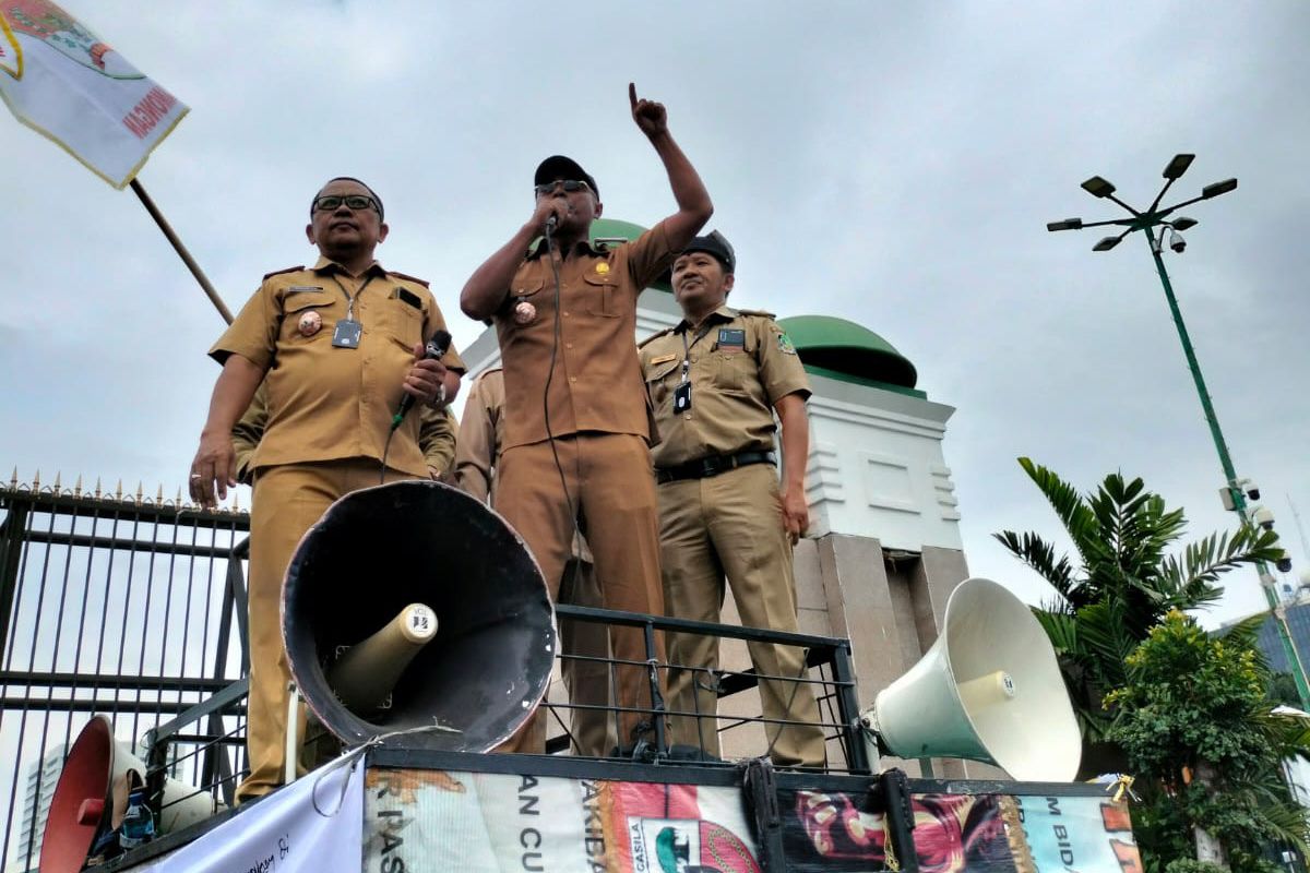 Aksi demo Kades beberapa waktu lalu