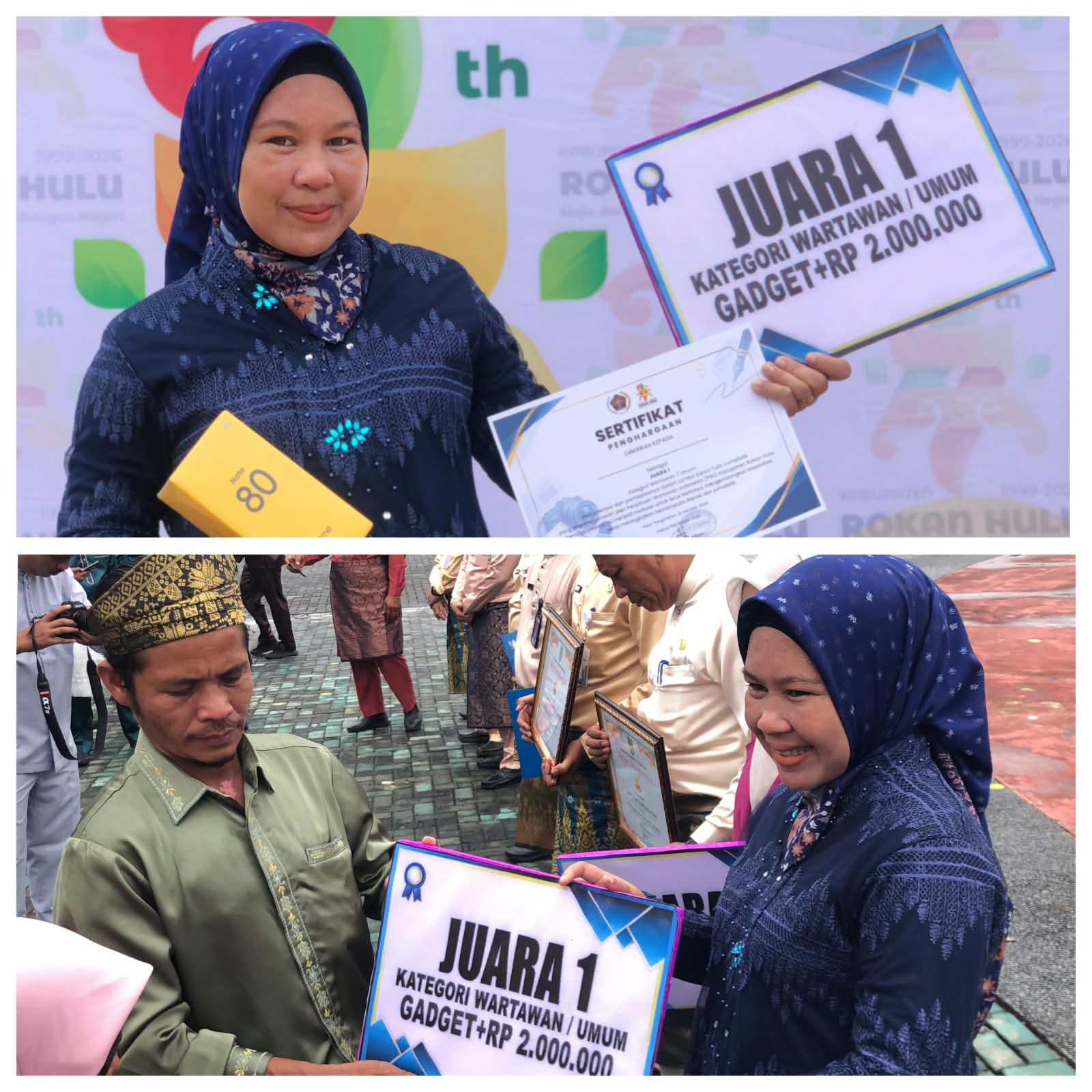 Hana Asmita S.I.Kom Menangkan LKTJ PWI Rohul 2026