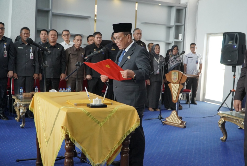 Pelantikan sejumlah pejabat Pemkab Rokan Hilir