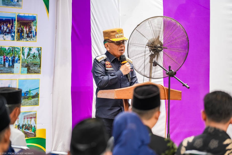 Bupati Asmar di syukuran petani kelapa se-Kecamatan Rangsang
