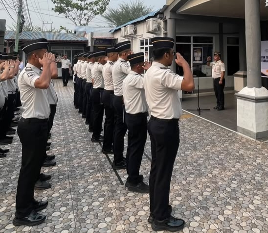 Kenaikan Pangkat dan Serahkan SK 10 PNS, Berikut Pesan Kalapas Bengkalis