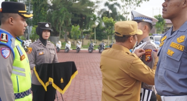 Bagus Santoso Hadir Saat Apel Gelar Pasukan Operasi Patuh 2026, Berikut Pesan Pesannya