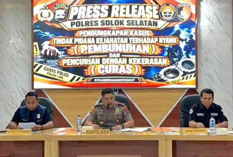Keterangan pers Polres Solok Selatan
