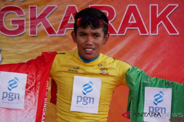 Pebalap Indonesia Novardianto Juara Etape I Tour de Singkarak, Minggu. 