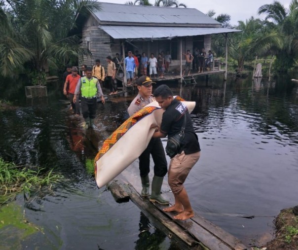 Lokasi tempat korban diduga diterkam buaya.