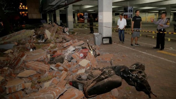 Ilustrasi kerusakan akibat gempa Lombok beberapa waktu lalu. 