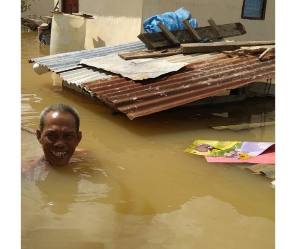 Foto ilustrasi banjir di Riau