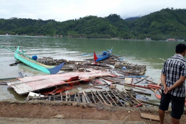 Ilustrasi kerusakan tsunami di Selat Sunda beberapa waktu lalu. 