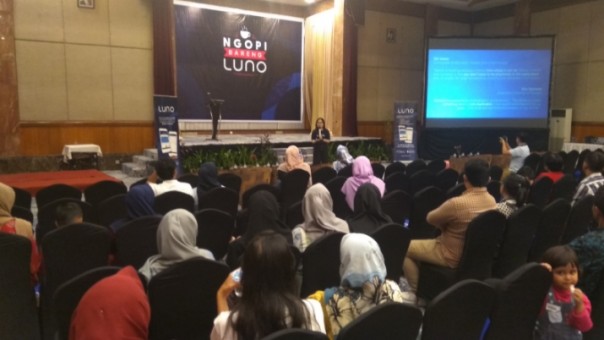 Luno berikan edukasi investasi aset krypto di Hotel Aryaduta Pekanbaru (foto: barkah/riau1.com)