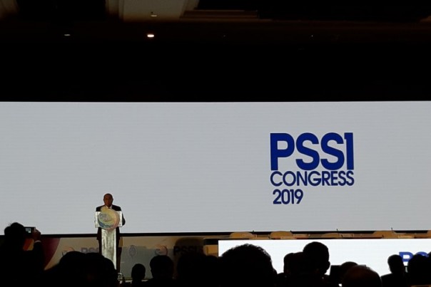 Edy Rahmayadi menyatakan mundur dalam pidato di Kongres PSSI di Bali, Minggu. 