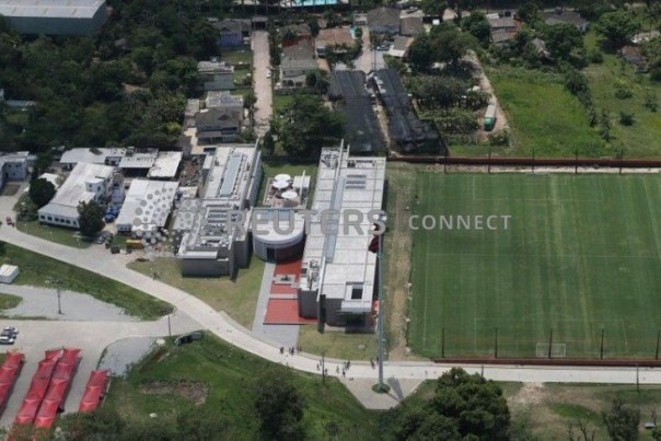 Ilustrasi area asrama pelatihan pemain muda Flamengo di Brasil. 