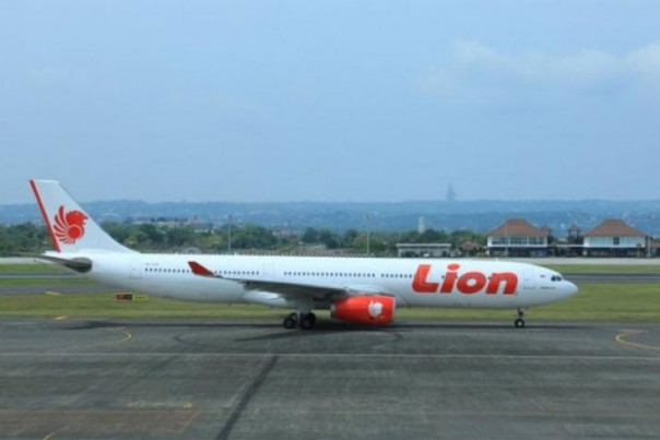 Ilustrasi pesawat Lion Air. 