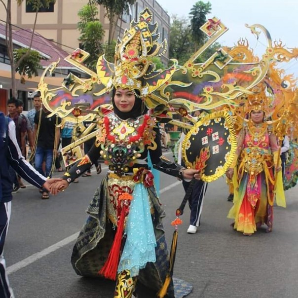 Pawai Imlek di Jalan Diponegoro Selatpanjang