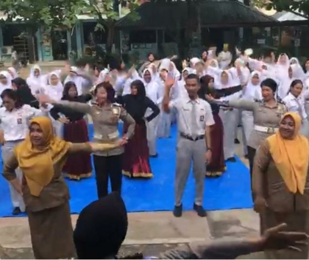 Acara yang digelar Ditlantas Polda Riau di SMA Negeri 8 Pekanbaru.