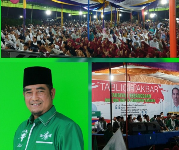 Ribuan warga NU di Siak hadiri istigasah dan tabligh akbar, sekaligus deklarasi mendukung penuh Jokowi dan Ma'ruf Amin
