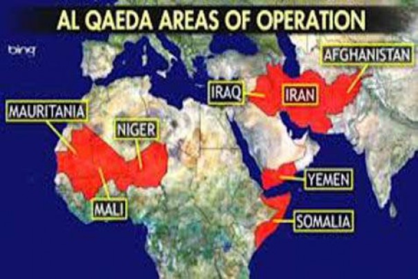 Ilustrasi area operasi Osama bin Laden. 