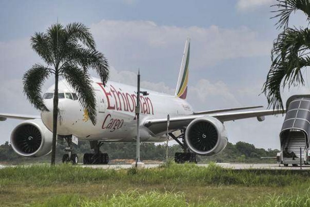 Ilustrasi pesawat Ethiopian Airlines. 